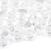 Gombík plastový Ø10mm - transparent polookrúhly - Transparent 01