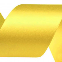 Atlasová stuha šírky 40 mm - zväzok po 5 m - Žltá 189