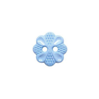Gombík plastový - Malá kvetinka - Ø13 mm - Modrá