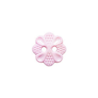 Gombík plastový - Malá kvetinka - Ø13 mm - Ružová