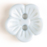 Gombík plastový - Malinká kvetinka - Ø11 mm - Nezábudková