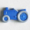 Gombík detský - Traktor - 25 mm - Modrá