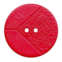Gombík plastový Ø20mm - Mozaika - Červená