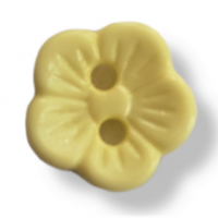Gombík plastový - Malinká kvetinka - Ø11 mm - Žltá