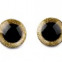 Bezpečnostné oči glitrové Ø25 mm - Zlatá 01