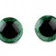 Bezpečnostné oči glitrové Ø25 mm - Zelená 05