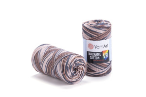 Macrame Cotton VR 928 - béžová-hnedá-šedá