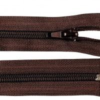 Zips vetrovkový, špirálový - UH - 30 cm - Hnedá 304
