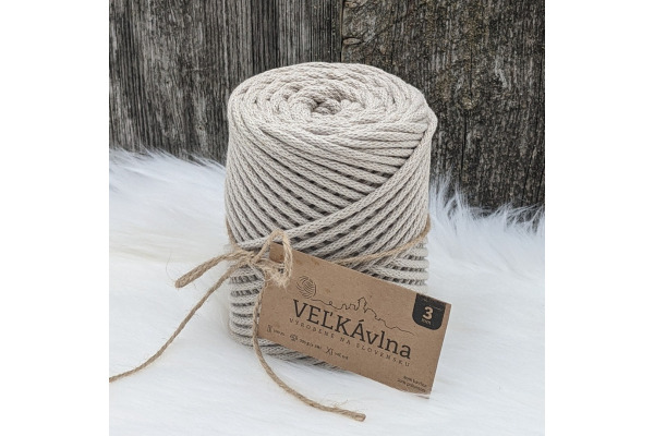 Špagát VEĽKÁvlna 3mm - Ľan