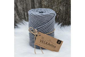 Špagát VEĽKÁvlna 3mm - Olovo