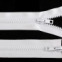 Zips vetrovkový, kosticový 5 mm - UH - dvojcestný 2 jazdce/ 100 cm - Biela 101