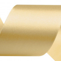 Atlasová stuha šírky 40 mm - zväzok po 5 m - Zlatá 87