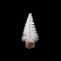 Dekorácia - stromček  malý 7,5cm - Biela