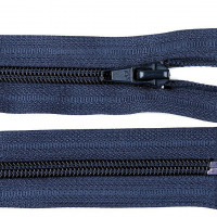 Zips vetrovkový, špirálový - UH -  45 cm - Tmavá modrá 330