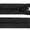 Zips vetrovkový, kosticový - OBOJSTRANNÝ - UH - 70 cm - Čierna