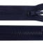Zips vetrovkový, kosticový - OBOJSTRANNÝ - UH - 70 cm - Tmavomodrá