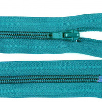 Zips vetrovkový, špirálový - UH -  45 cm - Modrá 208