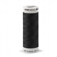 Niť  elastická - Amann - návin 130m - Čierna