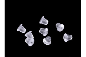 Náušnicová zarážka 3x5 mm - transparent - 5g