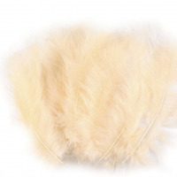 Pštrosie perie dĺžka 9-16 cm - Béžová svetlá