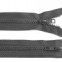 Zips vetrovkový, kosticový - UH - dvojcestný 2 jazdce / 70cm - Čierna