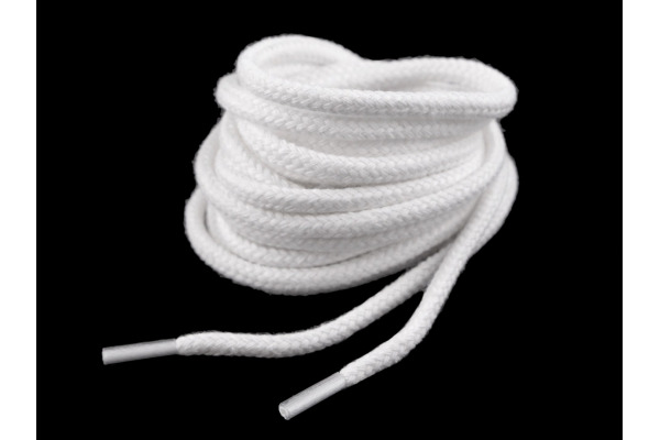 Šnúrky bavlnené do topánok, tenisiek, mikín 120 cm