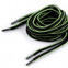 Šnúrky do topánok, tenisiek, mikín - 120 cm - Čierna-zelená