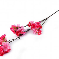Umelá vetvička - 1ks - Sakura ružová tmavá