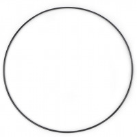 Kovový kruh na lapač snov/dekorovanie - Ø 25 cm - Čierna 03