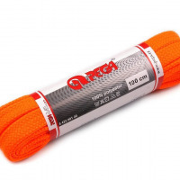 Šnúrky do topánok, tenisiek, mikín - 100 cm - Oranžová