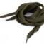 Šnúrky ploché do topánok, tenisiek, mikín 130 cm - Zelená khaki