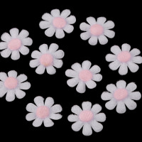 Filcový kvet  Ø 27 mm - Biela-ružová