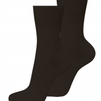 Ponožky čierne bez gumy BIO STRIEBRO - veľkosť 35-37