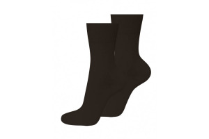 Ponožky čierne bez gumy BIO STRIEBRO
