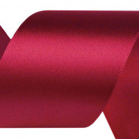 Atlasová stuha šírky 40 mm - zväzok po 5 m - Bordová