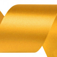 Atlasová stuha šírky 40 mm - zväzok po 5 m - Žltá tmavá