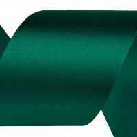 Atlasová stuha šírky 40 mm - zväzok po 5 m - Zelená tmavá