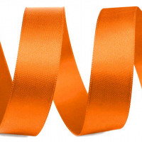 Atlasová stuha obojlíca šírky 24 mm - zväzok po 5 m - Oranžová