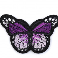 Nažehlovačka - Motýľ - Fialová