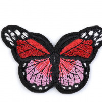 Nažehlovačka - Motýľ - Červená