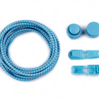 Reflexné elastické šnúrky 120 cm - Modrá svetlá