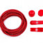 Reflexné elastické šnúrky 120 cm - Červená