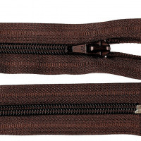 Zips vetrovkový, špirálový - UH -  45 cm - Hnedá tmavá 304