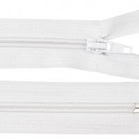 Zips vetrovkový, špirálový - UH - 65 cm - Biela 101
