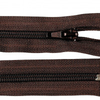 Zips vetrovkový, špirálový - UH - 35 cm - Hnedá tmavá 304