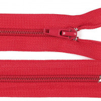 Zips vetrovkový, špirálový - UH - 30 cm - Červená 148