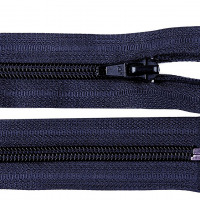 Zips vetrovkový, špirálový - UH - 50 cm - Modrá tmavá 330