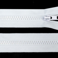 Zips vetrovkový, kosticový - UH - 30 cm - Biela