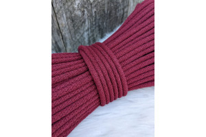 Špagát VEĽKÁvlna 6mm na šitie - Pivonka bordová