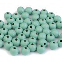 Drevené koráliky Ø8mm - Mint 25